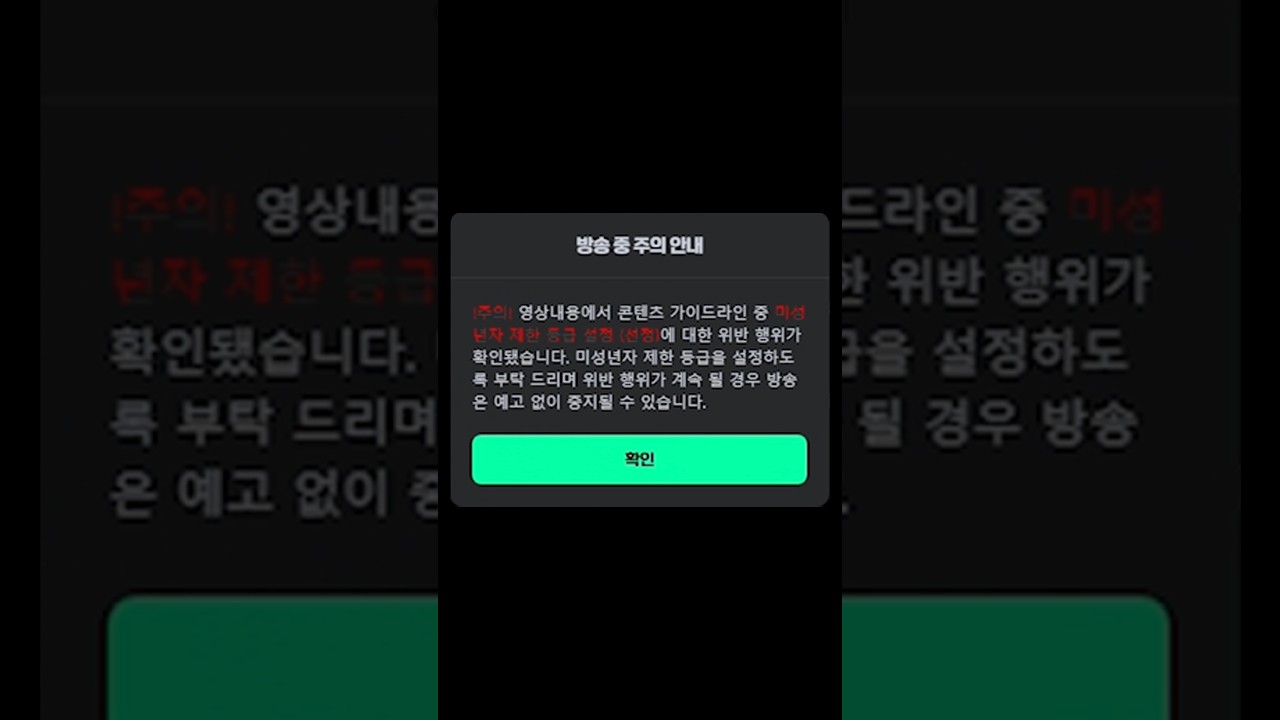 마크하다가 치지직 경고 2번 먹은 사람