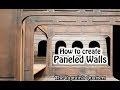 DIY Paneled Interior Walls for Miniatures : The Captain's Quarters