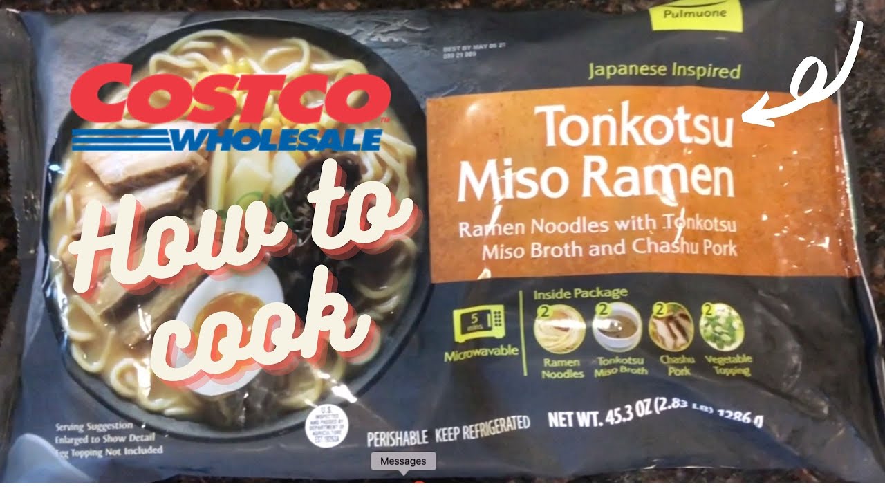 How to cook Tonkotsu Miso Ramen from COSTCO The Average Cooks YouTube