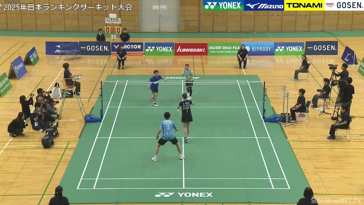 西 大輝／佐藤 灯（BIPROGY／ACTSAIKYO）vs 渡辺 勇大／松友 美佐紀（J－POWER／東京都バドミントン協会）XD決勝【ランキングサーキット 2025】