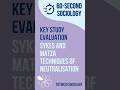 Sykes &amp; Matza and Neutralisation Techniques | Key Study Evaluation (Crime) | AQA A-Level Sociology