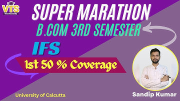 B.Com 3rd Sem | Indian Financial System | 1st 50% Coverage | Calcutta University #VTSClasses