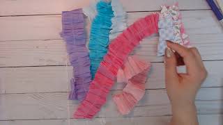 Part 2: Packaged Dex-card Crepe Paper trim and Paper Banners