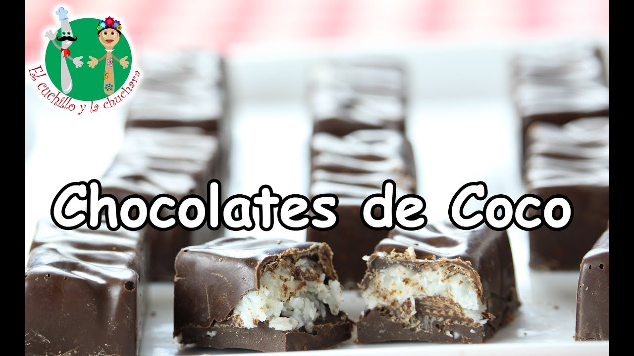 Chocolates de Coco tipo (Bounty) El Cuchillo y La Cuchara YouTube