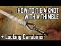 Magnet Fishing DIY: How to tie a simple knot with a thimble using anchor rope.