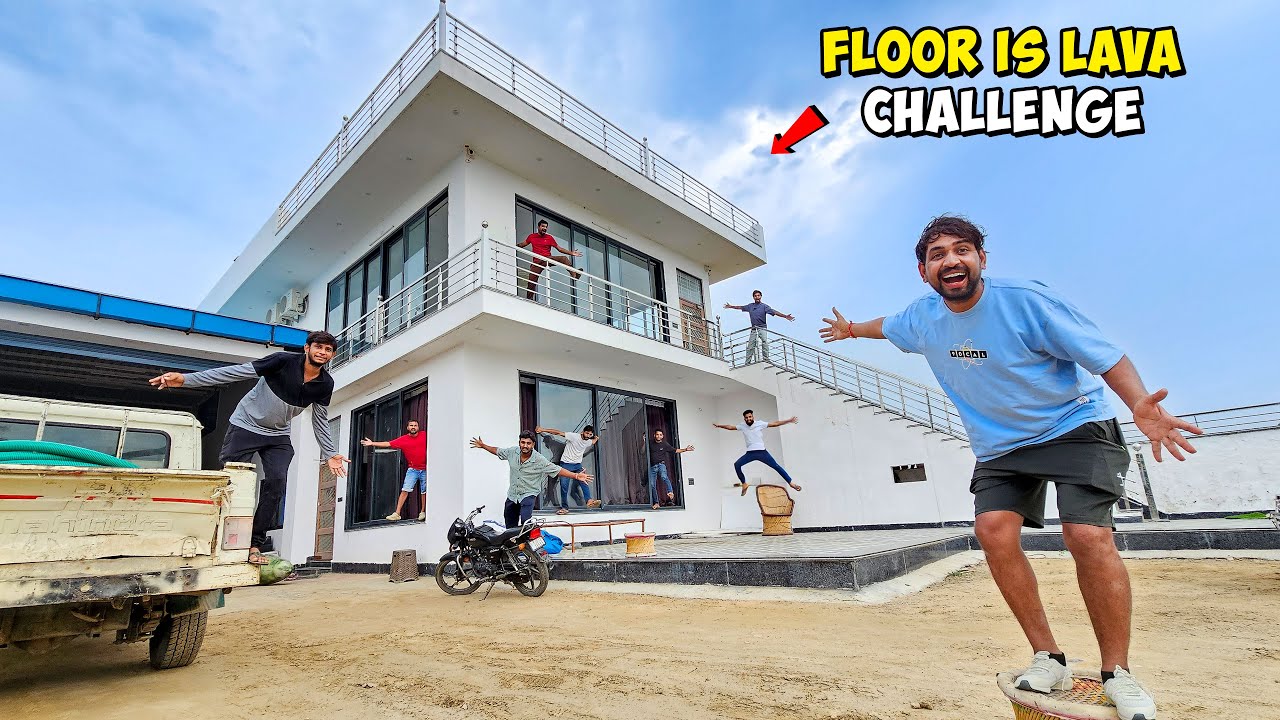 Floor Is Lava Challenge...🔥 With Team 