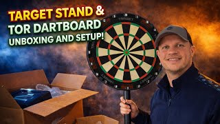 New Dart Setup! Target TOR Dartboard & Stand Unboxing and setup