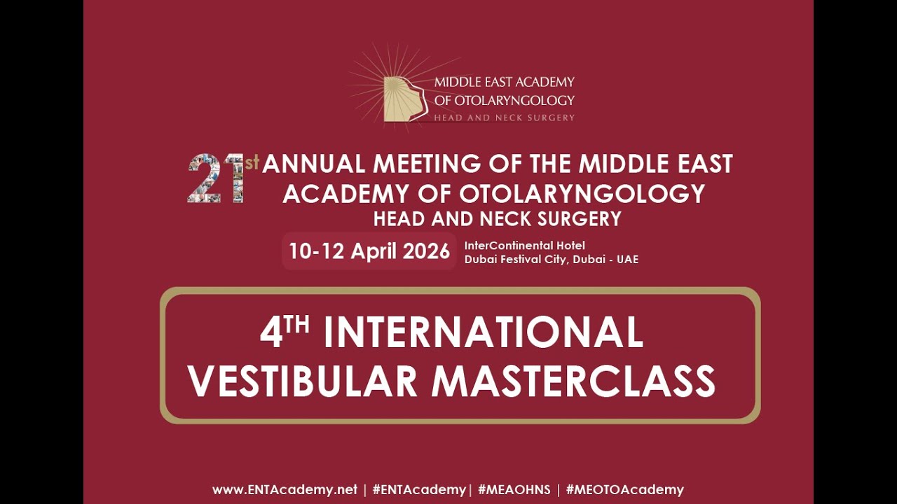 Join us for the 4th International Vestibular Masterclass @ MEOTO-Academy 2026!