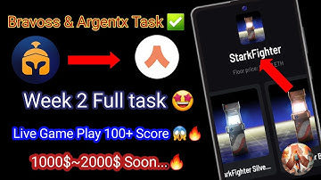 Starknet week 2 task full Live Game 100+ Score||Bravoos & Argentx weekly nft Quest||Starknet airdrop
