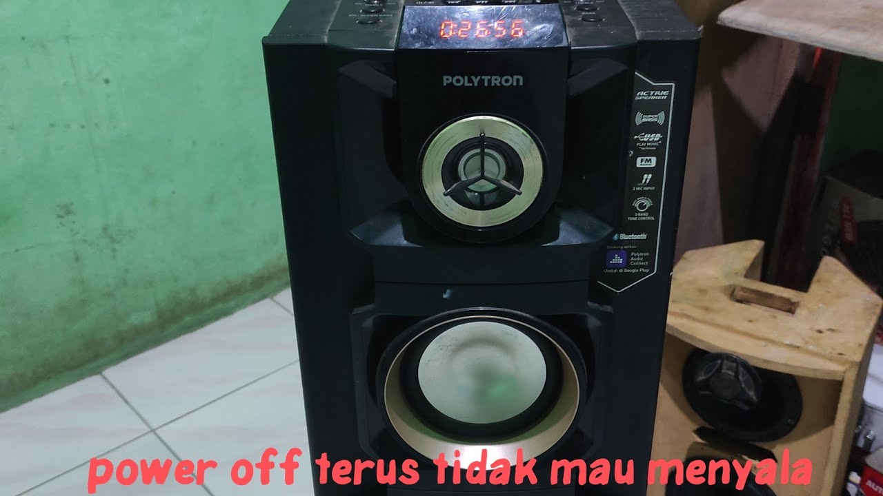salon aktif polytron pas8e28 stby tidak mau on/menyala