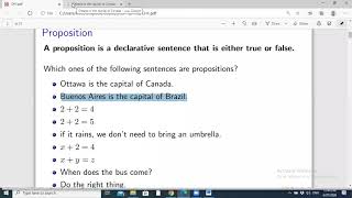 Lecture 2 (part 1) Propositional Logic
