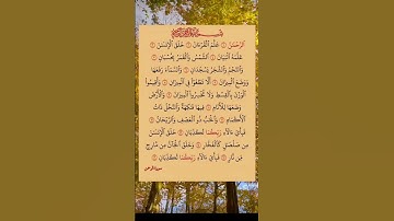 سورة الرحمن بصوت الشيخ ماهر المعيقلي