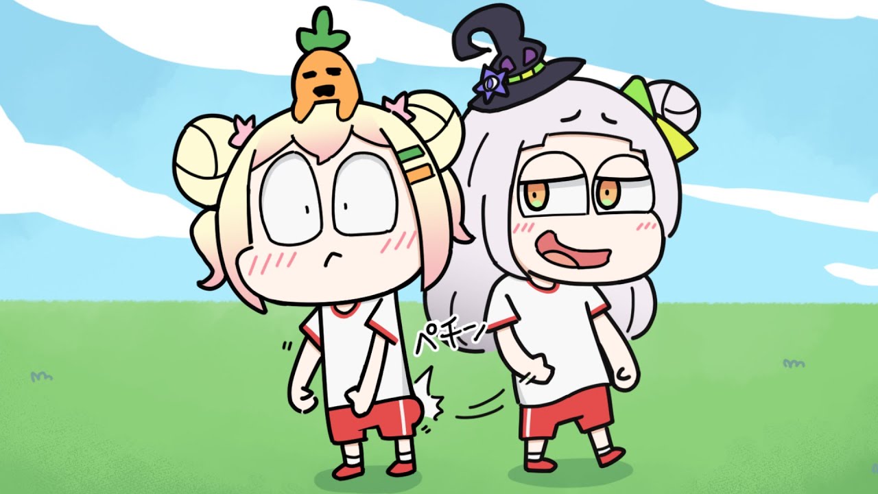 【手描き】 小学生みたいにはしゃぐ仲良しキッズ集【ねねシオ/ホロライブ切り抜き/紫咲シオン/桃鈴ねね/AmongUs/マインクラフト】