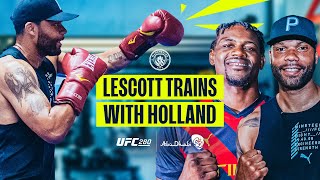 MAN CITY TRIES UFC! | Kevin Holland trains Joleon Lescott!