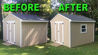 Installing a Window In My Shed TimeLapse