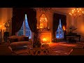 Rain sounds  relaxing music  cozy room ambience with piano music for sleeping studying