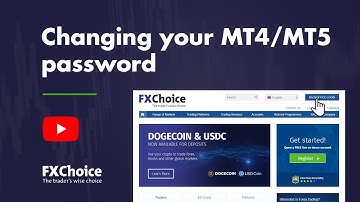 Changing your MT4/MT5 password