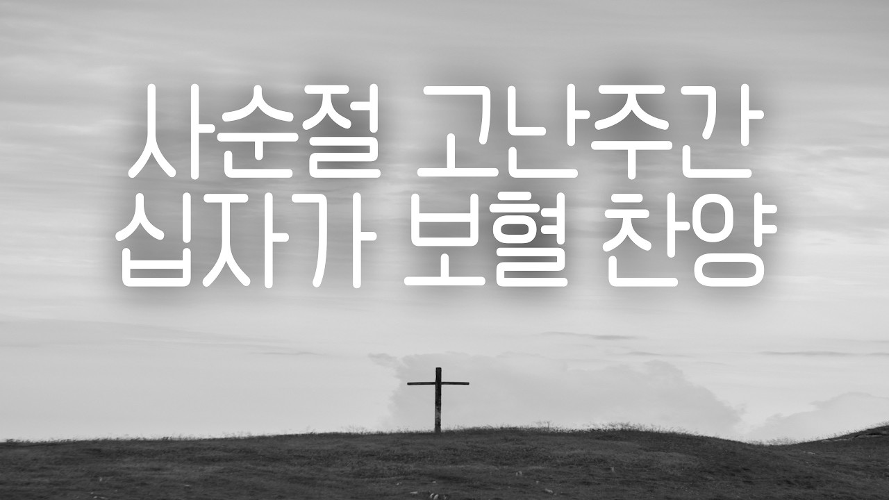 사순절 고난주간 십자가 보혈 묵상 | 기도할 때 듣는 찬양 | 피아노 첼로 연주