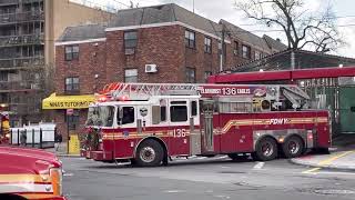 FDNY Engine 287, Ladder 136 & BN 46 responding!