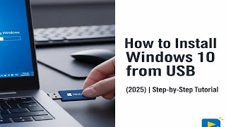 How to Install Windows 10 from USB (2025) | Step-by-Step Tutorial