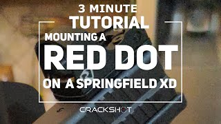 Mounting a Red Dot on a Pistol (e.g. Springfield XD) without Milling the Slide