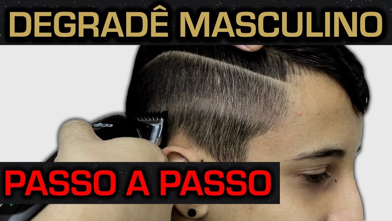 vídeo de corte de cabelo degradê