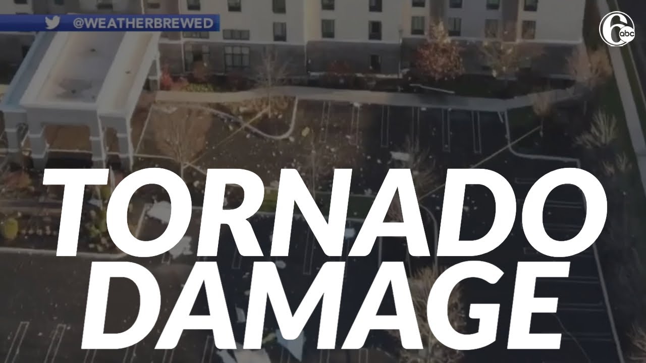 Drone video captures extensive damage after EF-0 tornado touches down ...