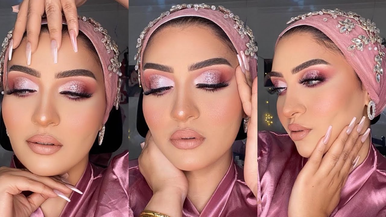 مكياچ خطوبتي 👰‍♀️مكياچ خطوبة بمنتجات دراج استور بطريقة بروفشنال ❤️