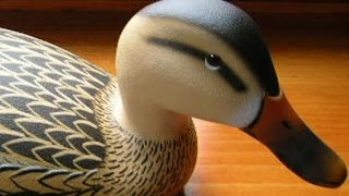 Decoy Carving, Hen Mallard, Ward Style Part 3 of 4