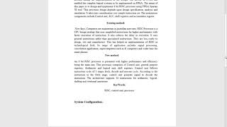 8 Bit RISC Processor Using Verilog HDL AND TECH 9886387806