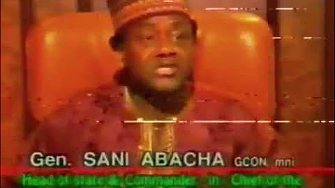 Former Head Of State General Sani Abacha About Budget.