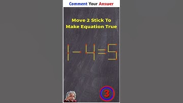 Move 2 stick to solve #matchstick puzzle #math #riddles #viral #shorts