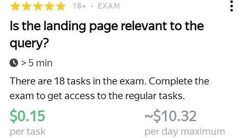 Is the landing page relevant to the query? Exam Answers | Score 100% after watching