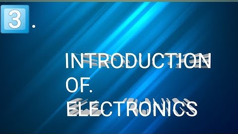 introduction of electronic |ECD| 1st Year |2nd semester|📚📚