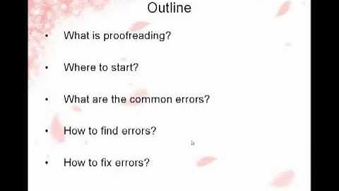 Proofreading Strategies