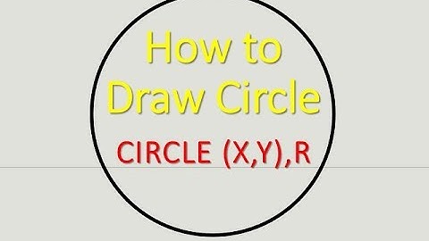 How to Draw a Circle in Basic Language Circle (x,y),r | Graphics GW BASIC Programming Tutorial