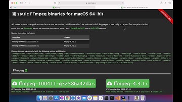 Tải và sử dụng FFmpeg trên Macbook M1 - Hoạt động tốt qua Rosetta