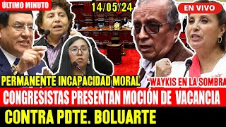 🔴¡ÚLTIMO MINUTO! CONGRESISTAS PRESENTA MOCIÓN DE VACANCIA CONTRA PDTE BOLUARTE POR INCAPACIDAD MORAL