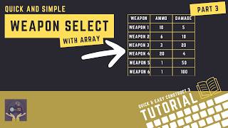 Construct 3 - Array Weapon Select - Part 3