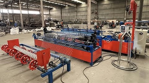 High speed single wire chain link fence machine exported to Egypt