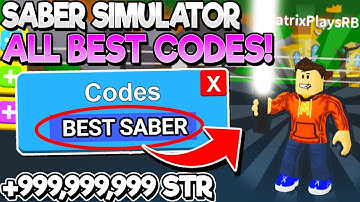 ALL NEW BEST CODES for SABER SIMULATOR! BOSS UPDATE 2! (Roblox)