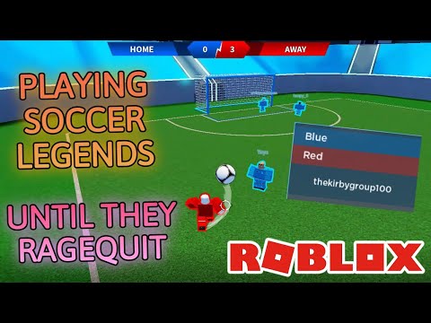Playing ROBLOX SOCCER LEGENDS until I make them RAGEQUIT!!! [ROBLOX Soccer Legends Gameplay 2022]