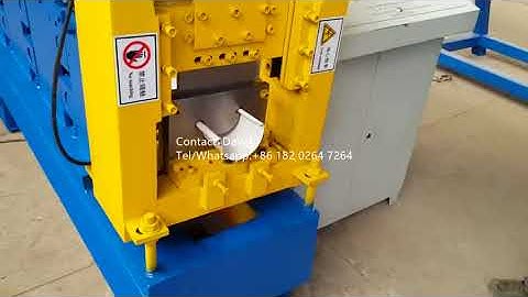 Half Round Metal Roof Rain Gutter Forming Machine