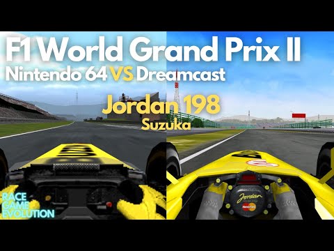 F1 World Grand Prix 2 | N64 vs Dreamcast | Suzuka | Jordan 198