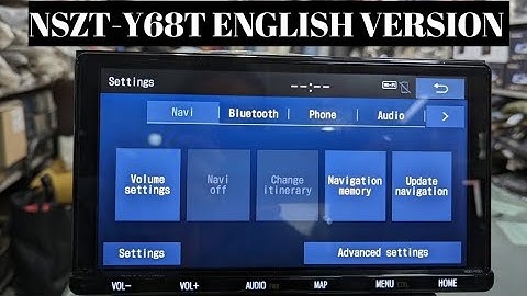 NSZT-Y68T ENGLISH VERSION HOW TO CHANGE THE LANGUAGE.
