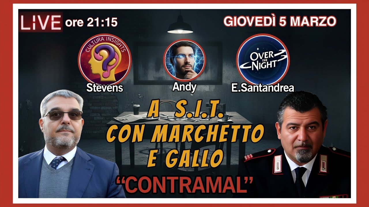 LIVE 5.03.2026 - ore 21:15, A S.I.T. DAL M.LLO MARCHETTO E AVV. GALLO