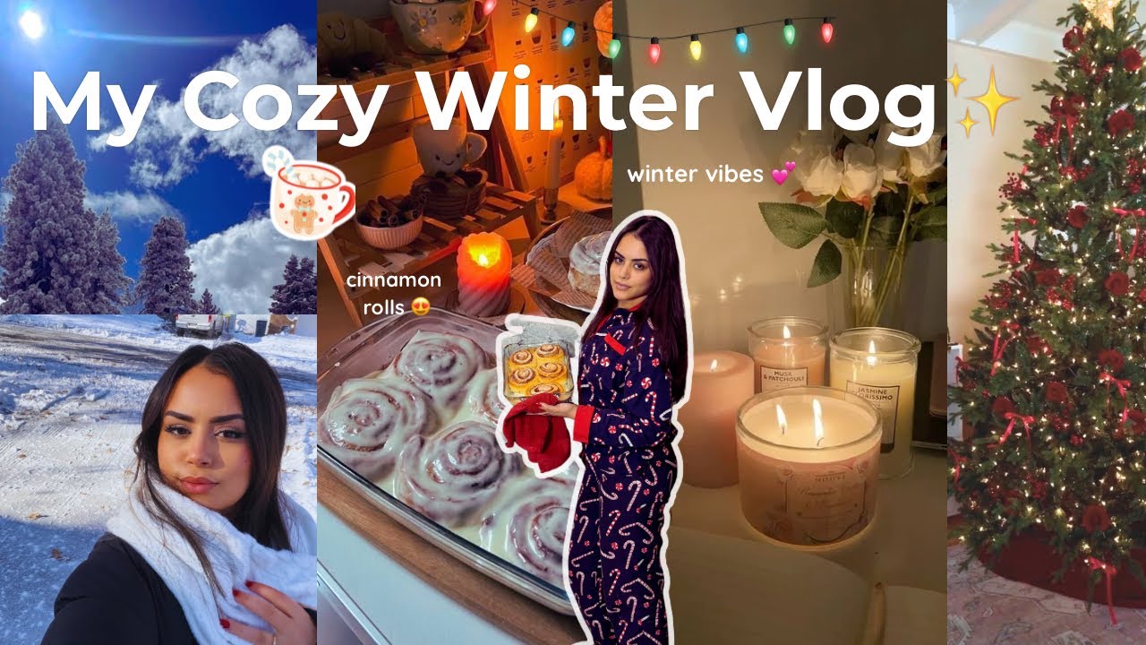 اجيو ندوزو ايام الثلج فامريكا ❄️🤍 |cozy WINTER vlog ✨ shopping 🛍️ • journaling 📓 • vision board…