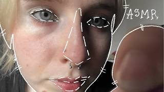 lofi asmr/backround noise, face measurement and drawing
