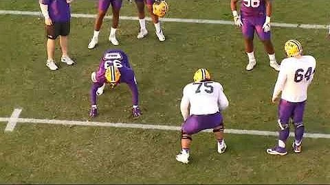 2018 LSU DL Drills (Part 1)