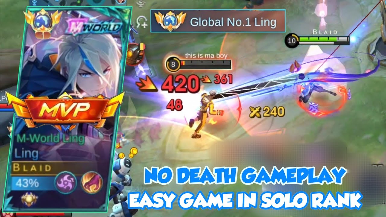 LING PERFECT KDA + BEST ROTATION - END 9 MIN - TOP GLOBAL LING GAMEPLAY - MOBILE LEGENDS